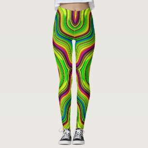 Legging Leggens ~ verde cor-de-rosa ~ Original