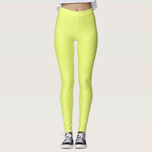 Legging Leggens verdes amarelas de melancia comum (Frente)