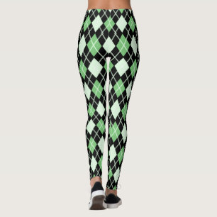 Legging Leggens verdes e pretas