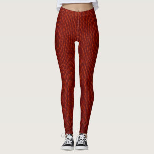 Legging Leggens vermelhas - Negrito, confortável e Na moda
