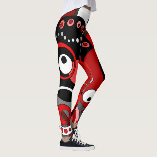 Legging Leggens - Vermelho Geométrico