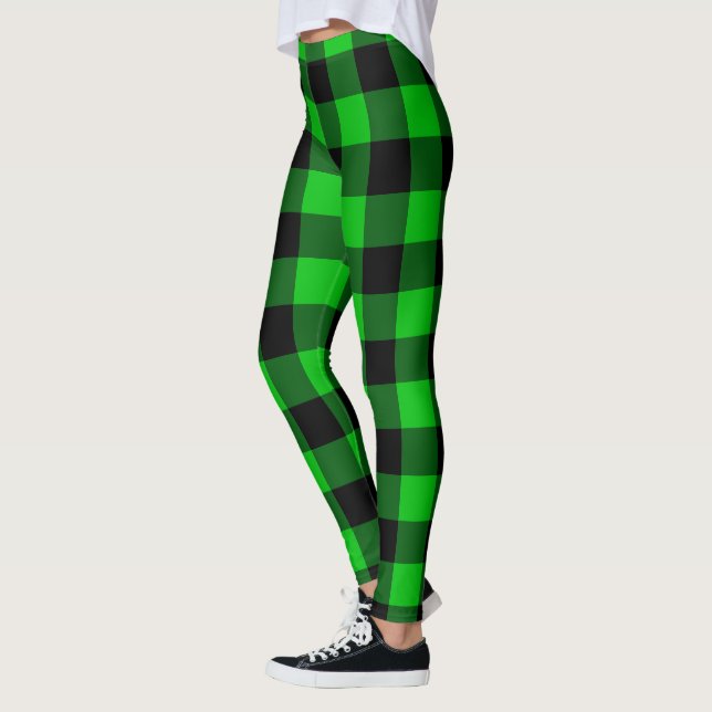 Legging Leggens Xadrezes verdes (Esquerda)