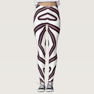 Legging Leggi sem costura "Ratti_Creative_Arts" castanho e