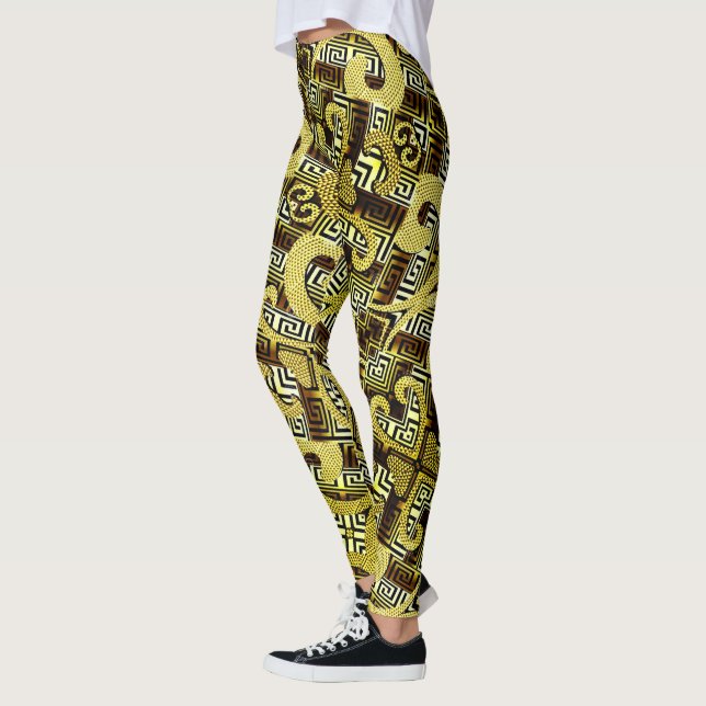 Legging Leggings-chave das mulheres na Grécia Dourada (Esquerda)