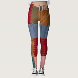 Legging "Leggings ChromaStitch: Fusão Vibrante de Cores"