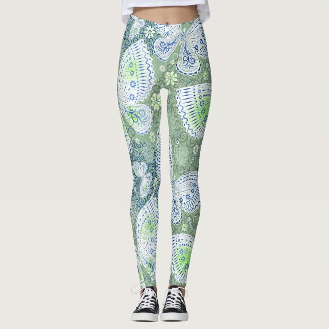 Legging "Leggings de borboletas" (Frente)