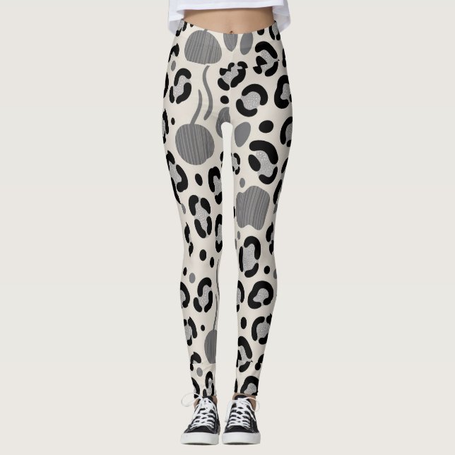 Legging "Leggings Florais Elegance - design Ai (Frente)