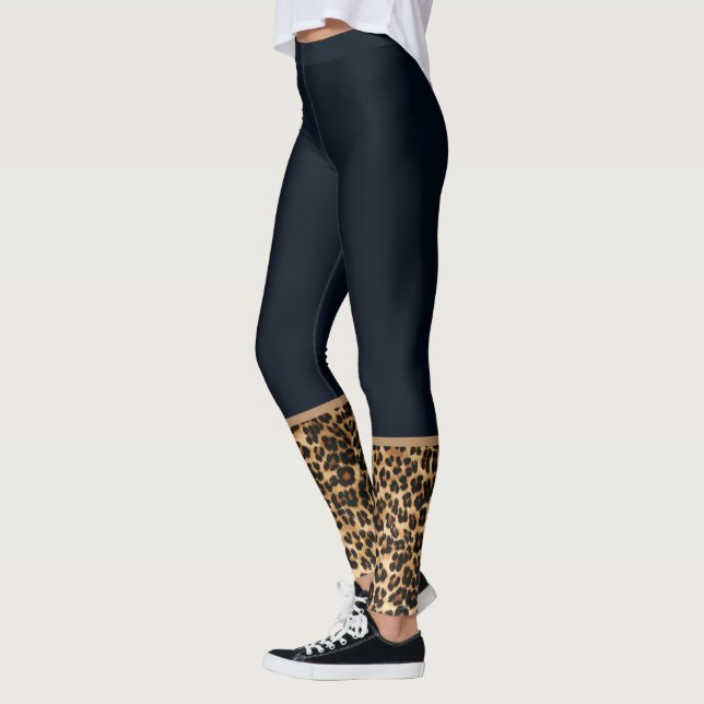 Legging Leggings-Leopardo femininas (Esquerda)