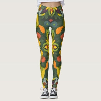 Legging Leggings-padrão vibrantes e sem costura - Digita o