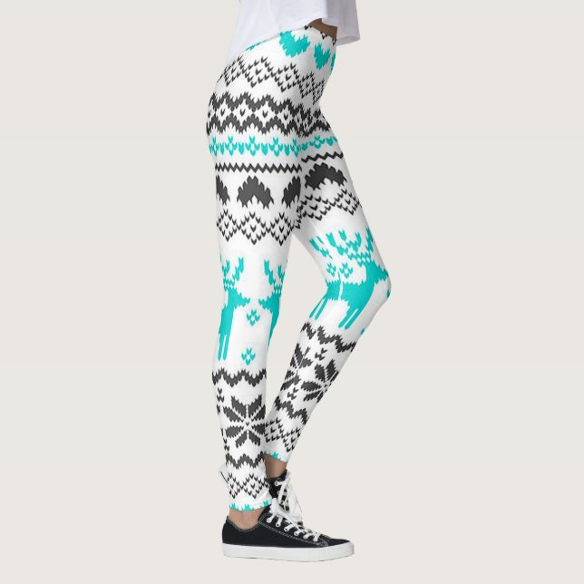 Legging Leggings/Rebeldes e Corações de Natal (Direita)