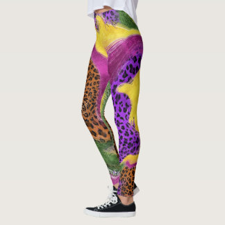 Legging leggins abstratos, leggins do leopardo