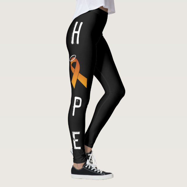 Legging LEGGINS ALARANJADOS da ESPERANÇA da FITA por (Direita)
