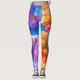 Legging leggins arte abstracto en multicolor