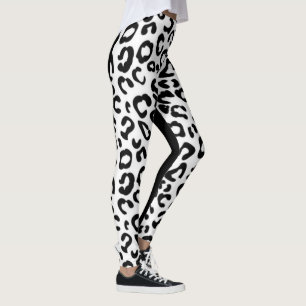 Legging Leggins brancos pretos de Jaguar