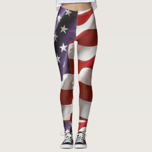 Legging Leggins da bandeira americana