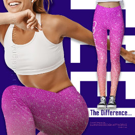 Legging Leggins de Tipografia, Amados, Com Minhoca Rosa