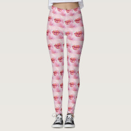 Legging Leggins do clipe rosa