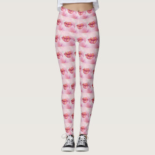 Legging Leggins do clipe rosa