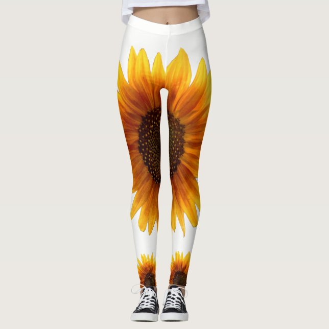 Legging leggins girassóis (Frente)