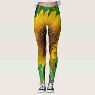 Legging leggins girassóis