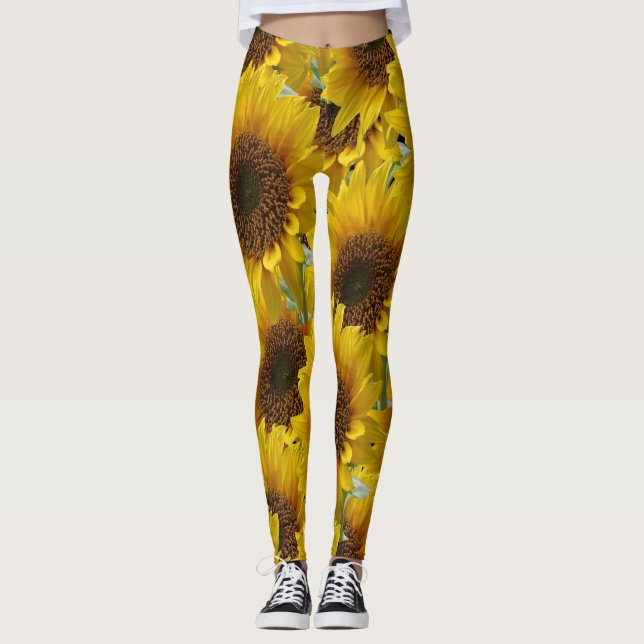 Legging leggins girassóis (Frente)