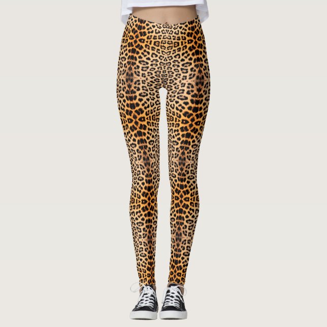 Legging Leggins nervosos da chita (Frente)