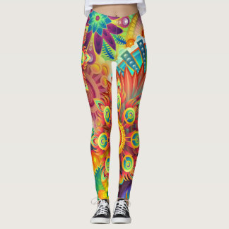 Legging leggins psicodélicos