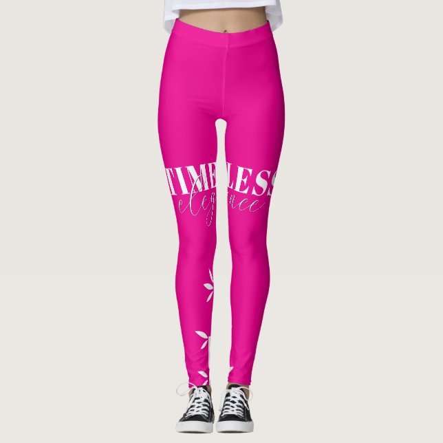 Legging Leggins(Rosa vibrante) (Frente)