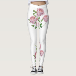 Legging leggins rosas a la acuarela