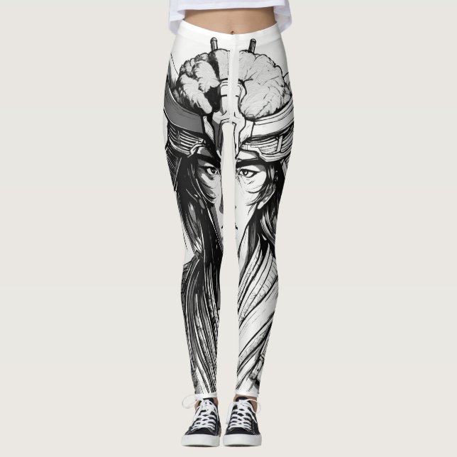 Legging "Leggy Extravaganza: Uma maravilha de desenho anim (Frente)