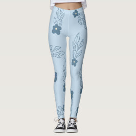 LEGGING LEGISLAÇÕES FLORÍVEIS AZUIS