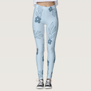 LEGGING LEGISLAÇÕES FLORÍVEIS AZUIS