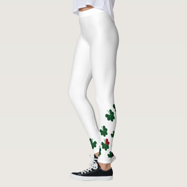Legging Leguminosas brancas super sortudas (Esquerda)
