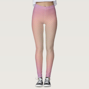 Legging Leguminosas com padrão de fibra de carbono pérola