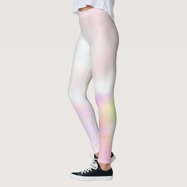 Legging Leguminosas do espectro de cores holográficas (Esquerda)