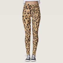 Legging Leguminosas para impressão de leopardo