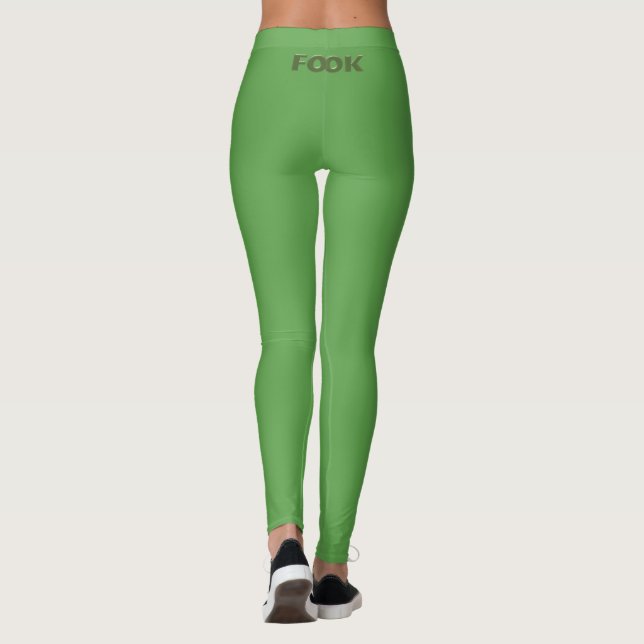 Legging Leguminosas verdes espinhosas (Verso)