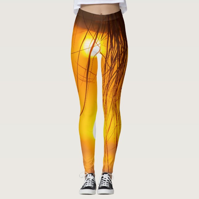 Legging Leguminosas viradas para baixo (Frente)