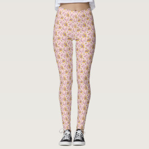 Legging Leitor de Margarida Rosa Retroativo Vibes