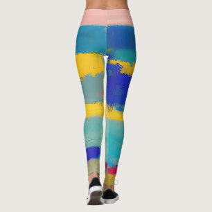 Legging "Lemonade Lullaby" Arte Abstrata