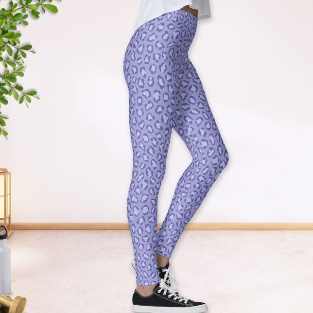 Legging Leopard Animal Print Periwinkle Roxo (Criador carregado)