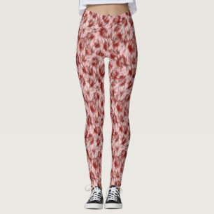 Legging Leopard Jaguar Cat Brown fur Pattern-24609