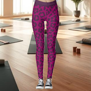 Legging Leopard Print-Magenta