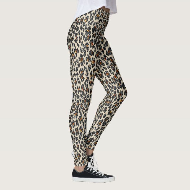 Legging Leopard Sparkle (bronzeado) (Direita)