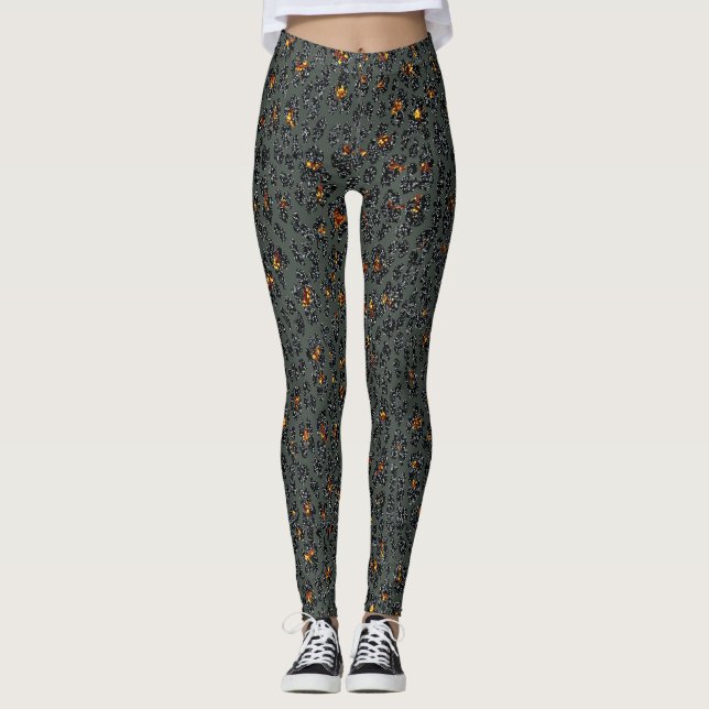 Legging Leopard Sparkle (escuro) (Frente)