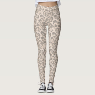 Legging Leopardo bege.