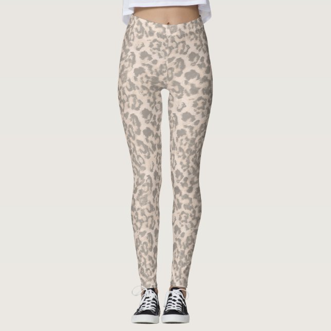 Legging Leopardo bege. (Frente)