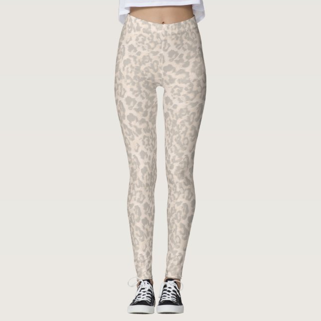Legging Leopardo bege. (Frente)