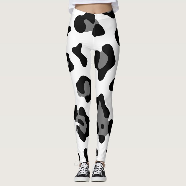 Legging leopardo-da-neve (Frente)
