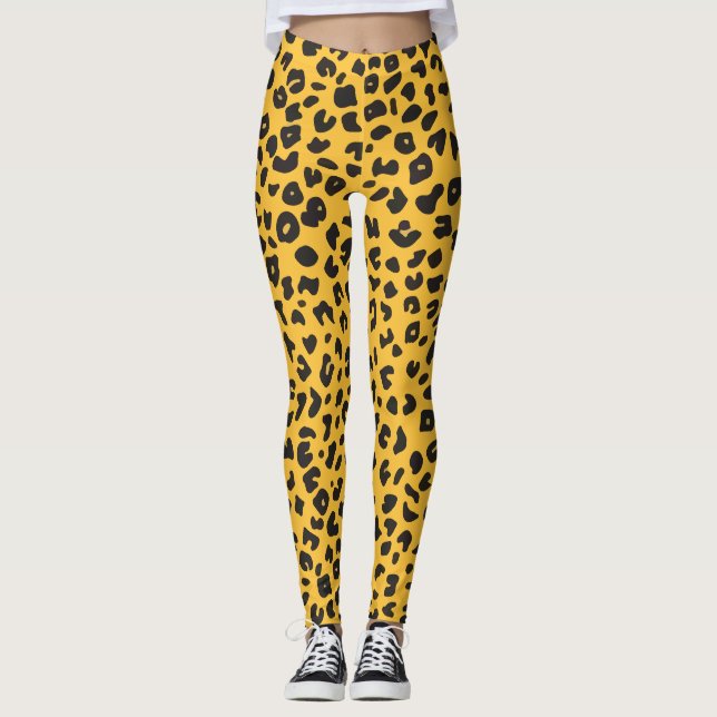 Legging leopardo de textura (Frente)